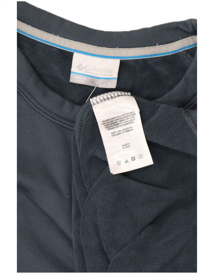 Suéter masculino COLUMBIA grande poliéster azul marinho