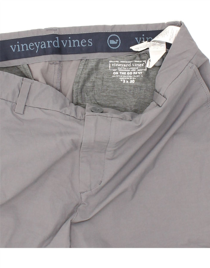 VINEYARD VINES Mens Slim Chino Trousers W33 L30  Grey Cotton Vintage Vineyard Vines and Second-Hand Vineyard Vines from Messina Hembry 