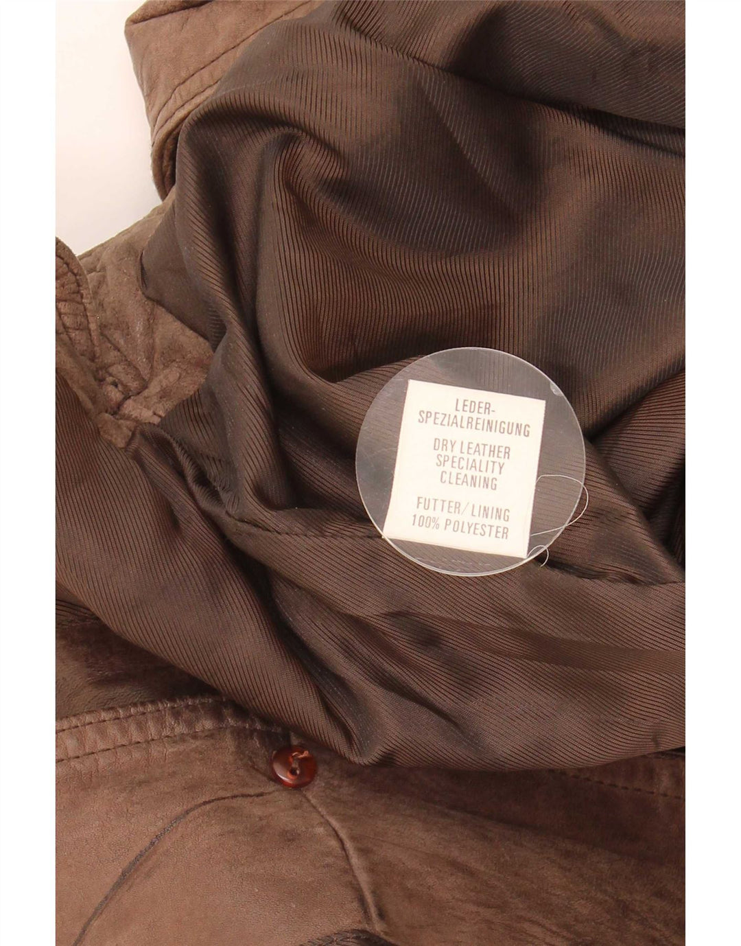 Colete de couro masculino vintage IT 58 2XL marrom
