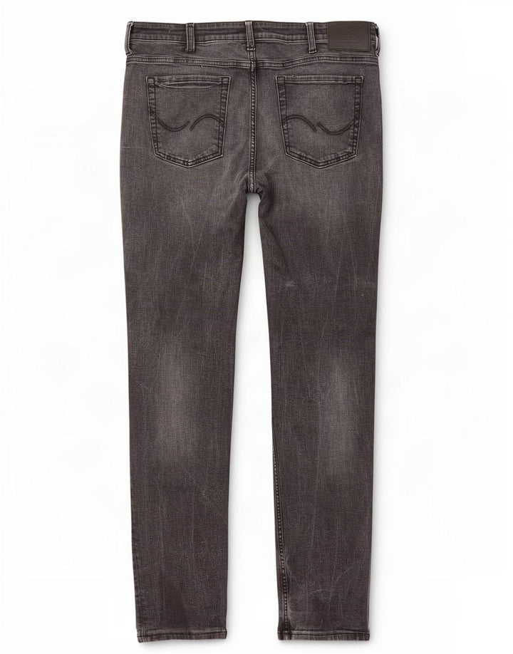 Jack & Jones Mens Slim Jeans W36 L34 Cinza Algodão