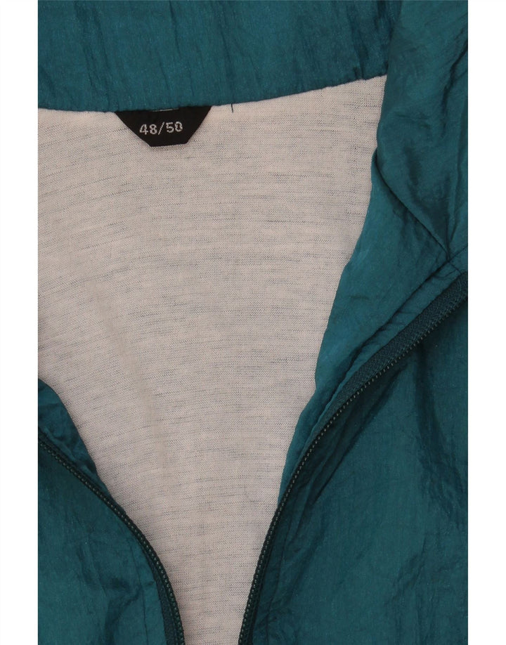 Fato de treino masculino vintage solto ajuste completo IT 48/50 azul médio colorblock