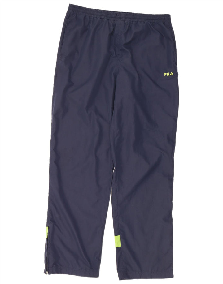 Calça impermeável masculina Fila XL azul marinho Colourblock poliéster
