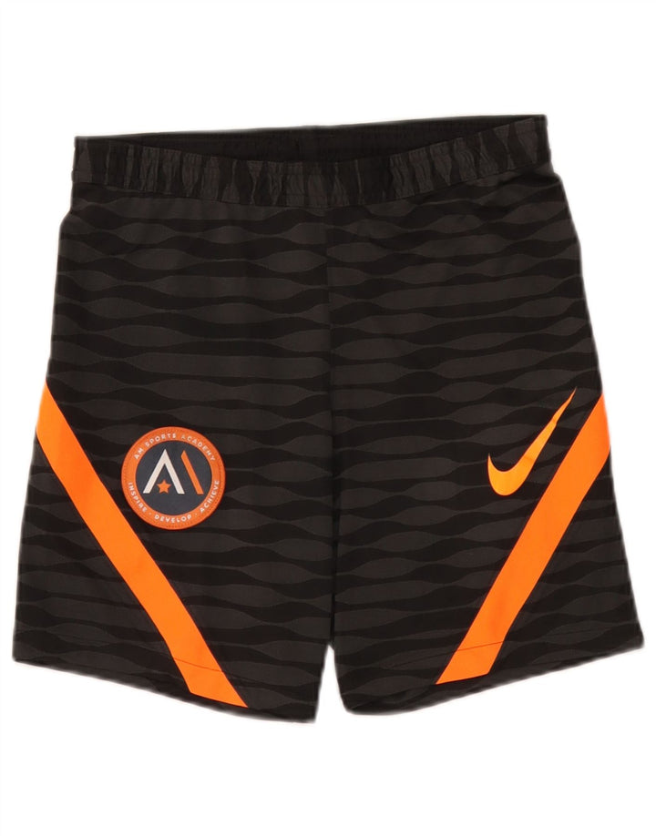 Shorts esportivos masculinos Nike Dri Fit Slim pequeno preto colorblock poliéster