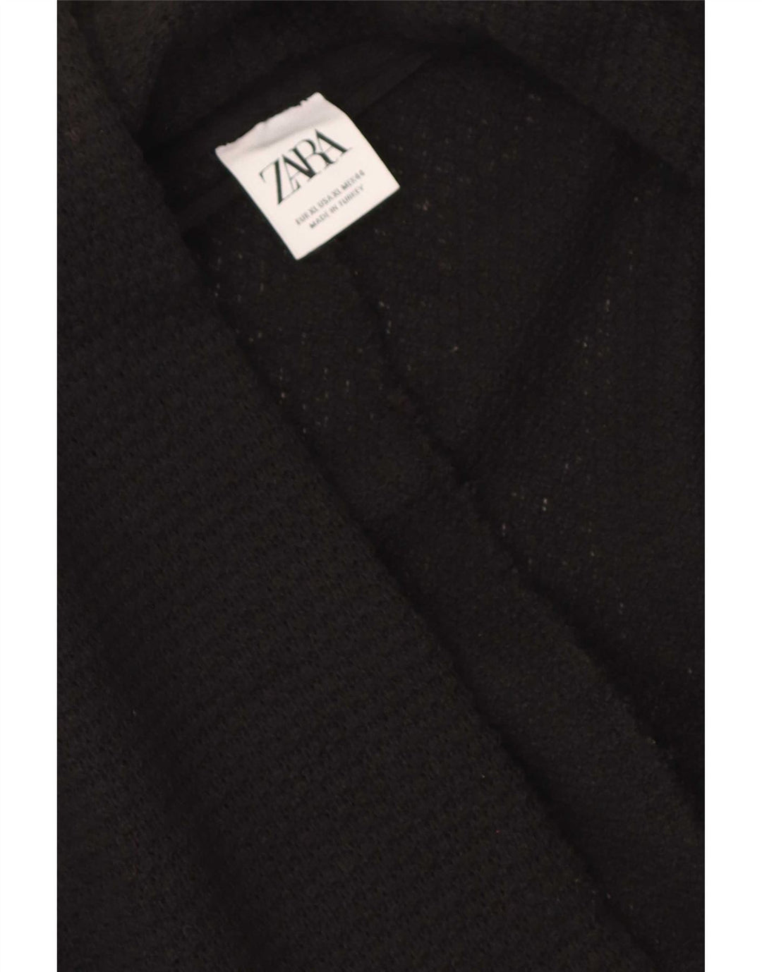 Suéter Zara Masculino Longline Open Cardigan XL Preto