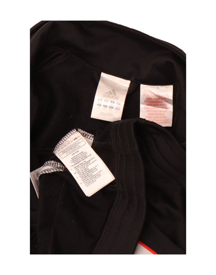 ADIDAS Meninas Treino Top Jaqueta 13-14 Anos Preto Colourblock Sports