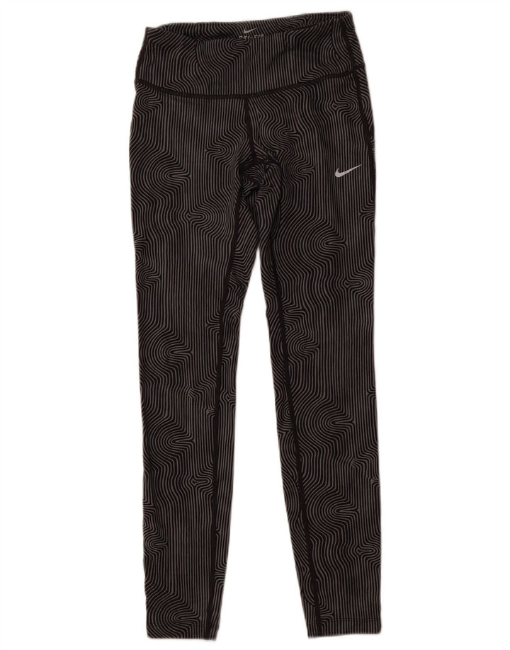 Leggings Nike Dri Fit Feminina UK 6 XS Cinza Pinstripe