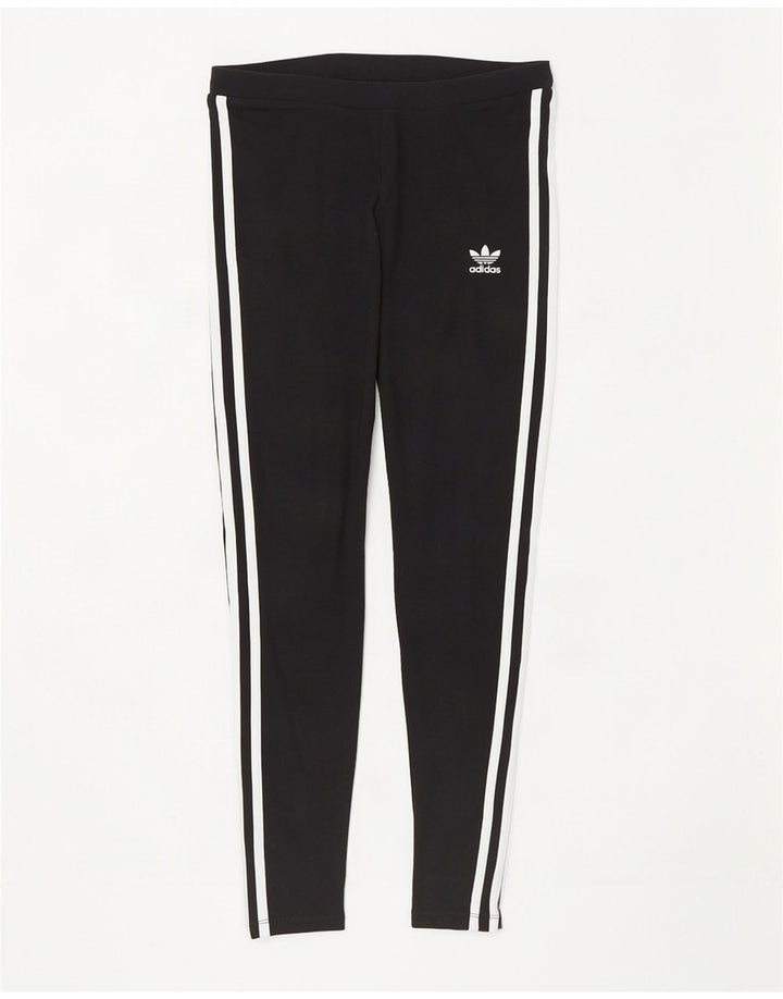Leggings Adidas Femininas UK 8 Pequenas Pretas