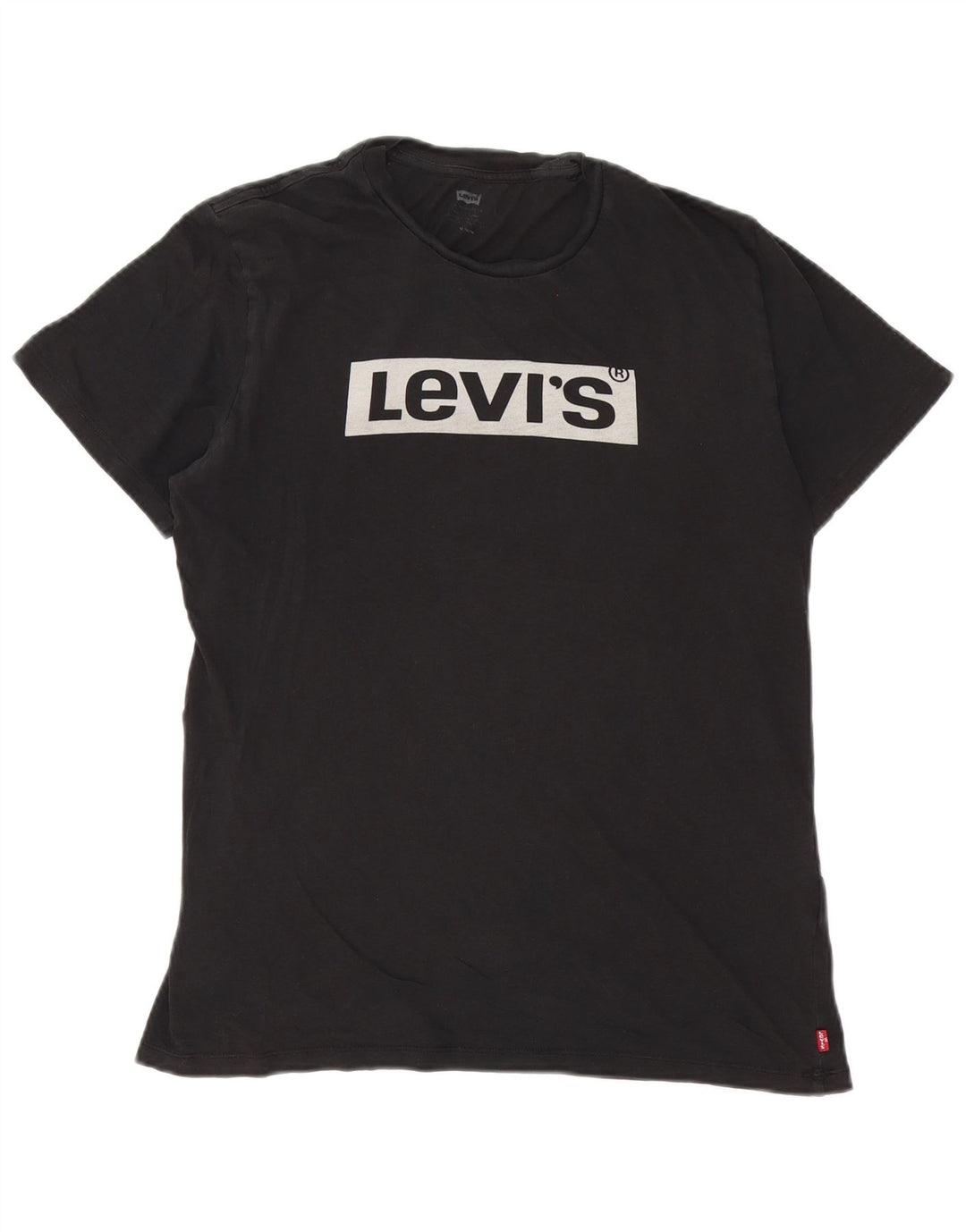 Camiseta gráfica masculina Levi's Top médio algodão preto