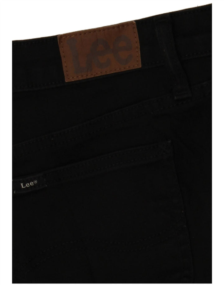 Calça jeans feminina LEE cintura média regular fit W32 L30 preta