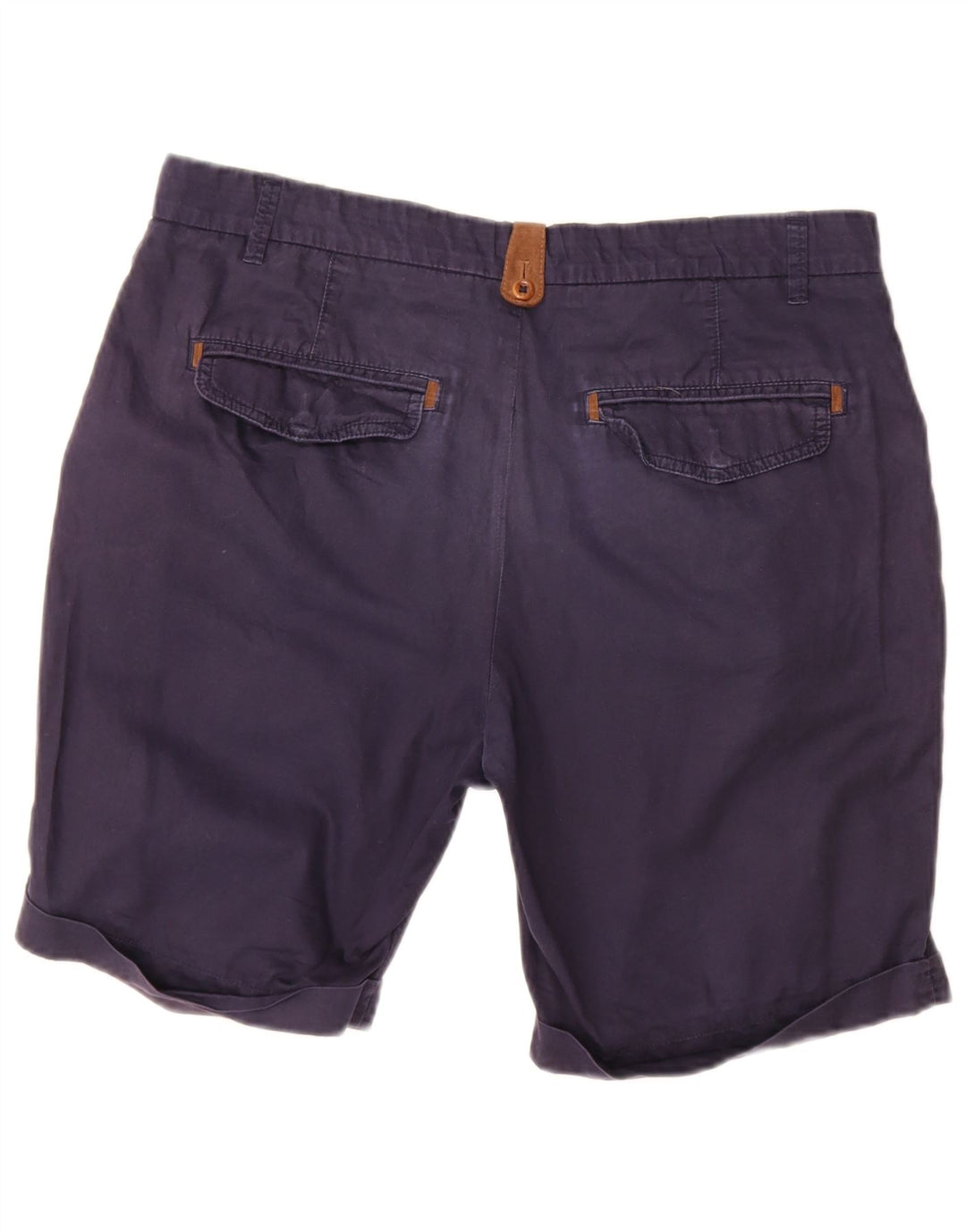 Zara Mens Chino Shorts EU 42 Grande W32 Azul Marinho
