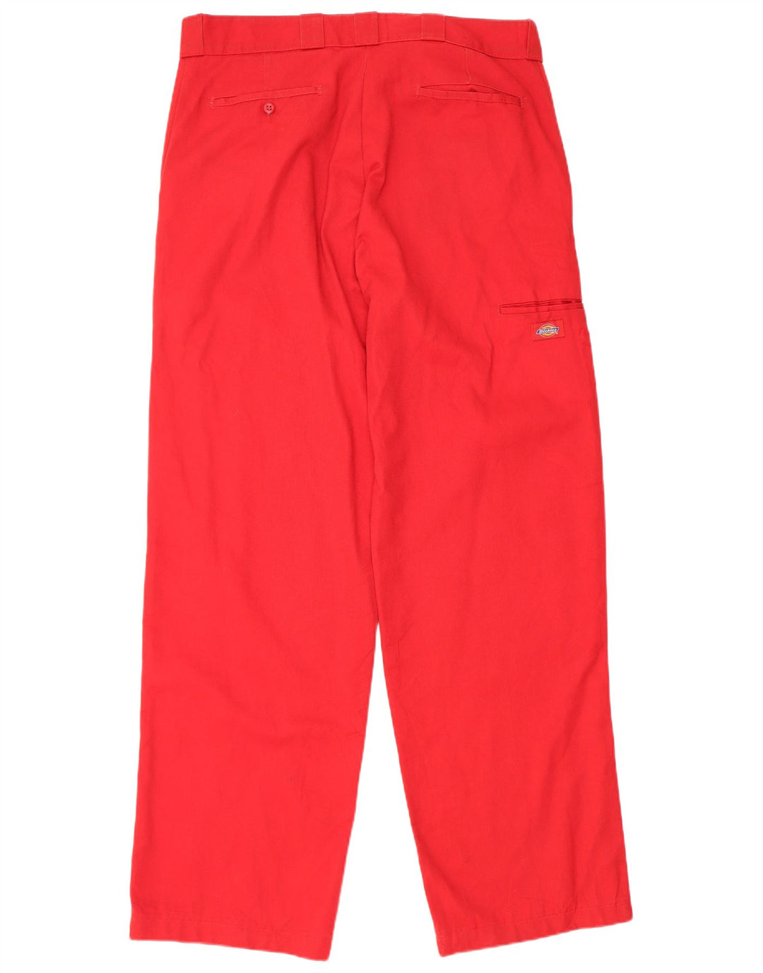 Calças Dickies Mens Loose Fit Cargo W36 L33 Poliéster Vermelho