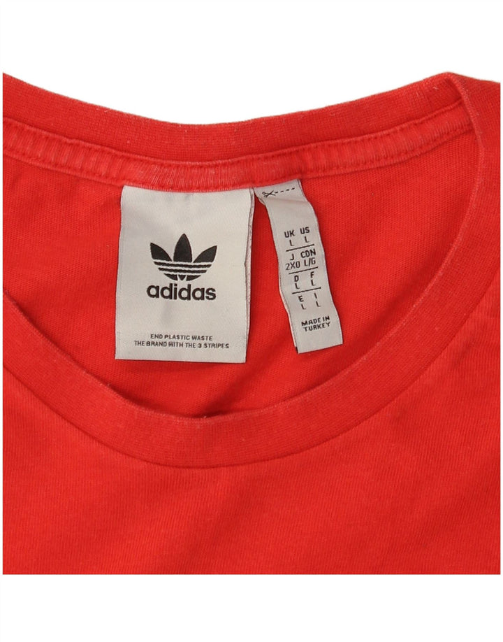 Camiseta Adidas Masculina Graphic Top Grande Vermelho