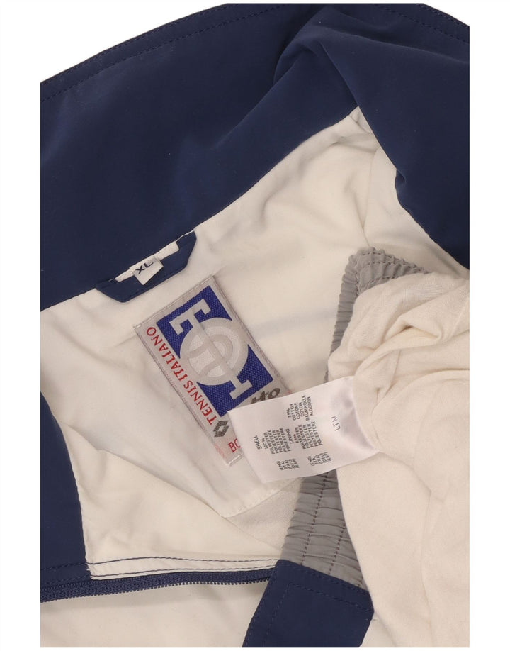 Lotto Mens Graphic Tracksuit Top Jacket XL Branco Colourblock Poliéster