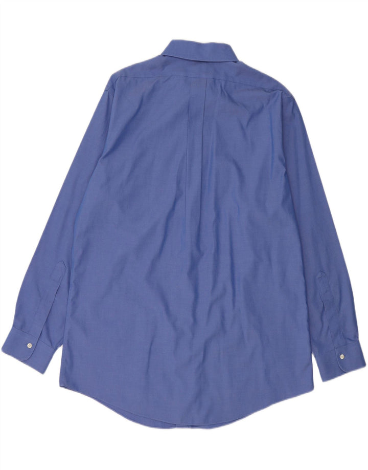 Camisa masculina Regent BROOKS BROTHERS tamanho 16 1/2 grande algodão azul