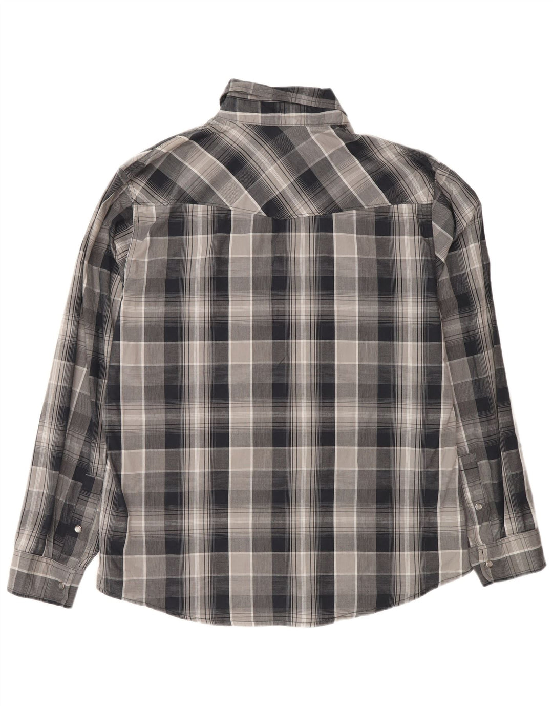 Camisa masculina Levi's XL cinza xadrez algodão