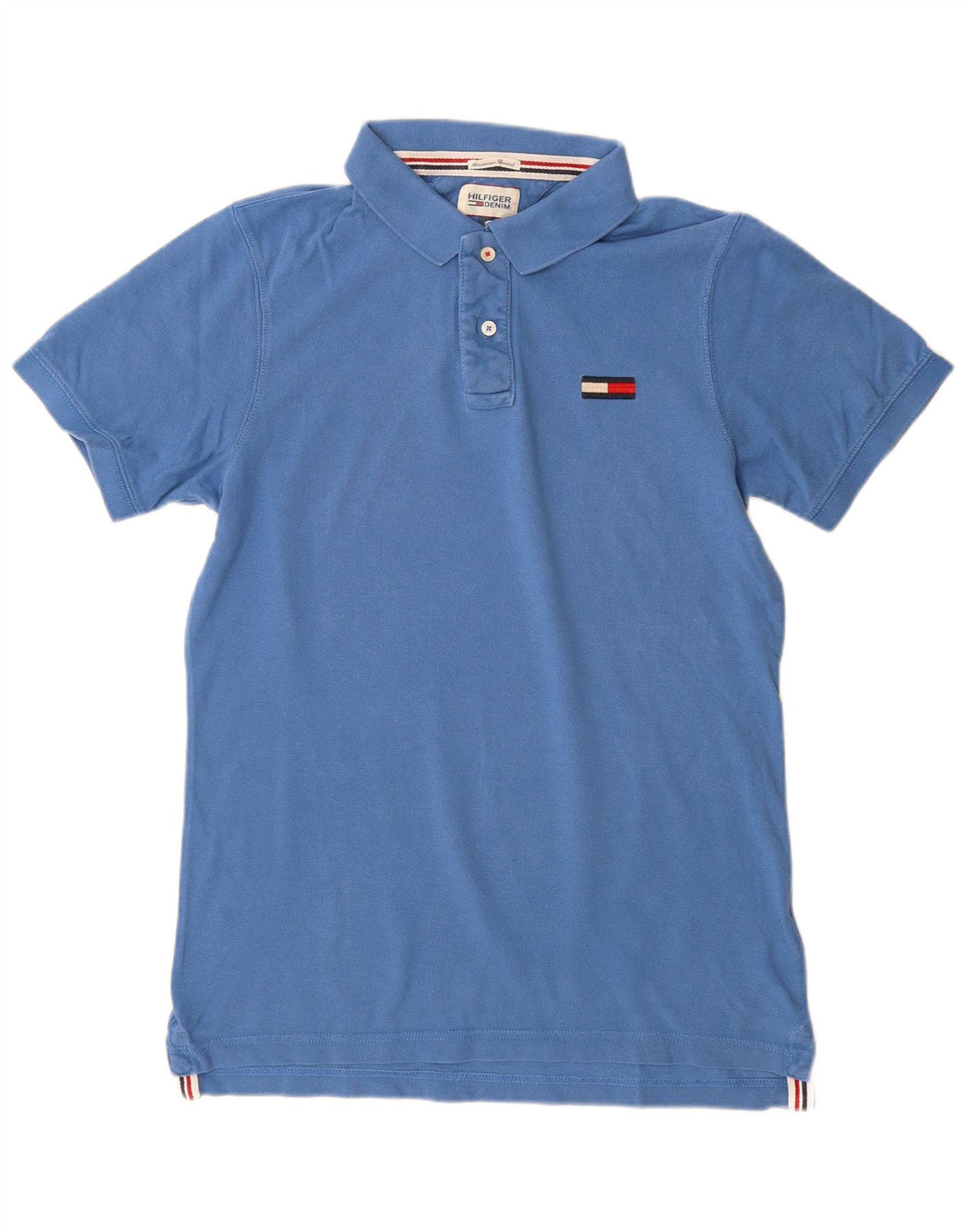 Camisa polo masculina Tommy Hilfiger grande algodão azul