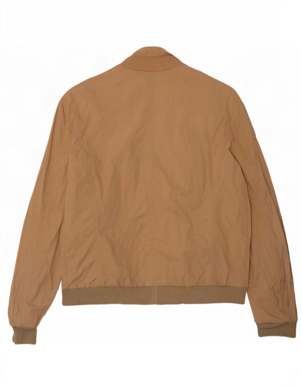 Jaqueta bomber feminina Trussardi UK 40 grande algodão bege