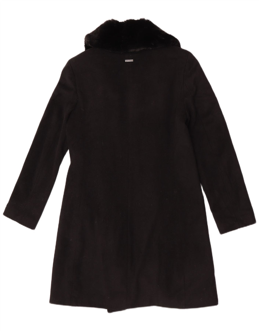 Sobretudo feminino Dkny UK 10 pequeno lã preta