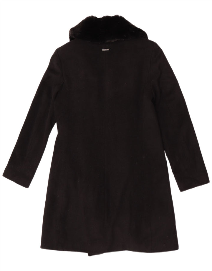Sobretudo feminino Dkny UK 10 pequeno lã preta