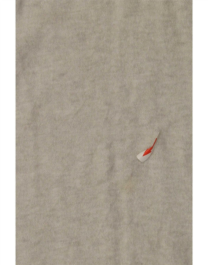 Top feminino Zara manga comprida UK 14 grande viscose manchada cinza