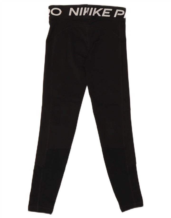 Leggings Nike Dri Fit Graphic para meninas de 9 a 10 anos, pequeno, preto, poliéster