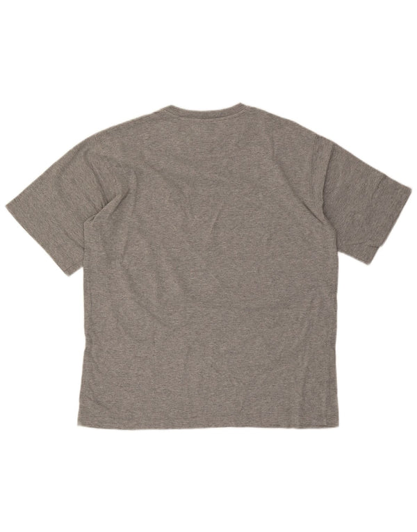 Camiseta masculina Carrera Top 2XL algodão manchado cinza