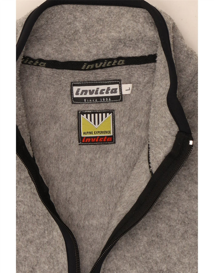 Colete de lã masculino Invicta UK 40 poliéster cinza grande