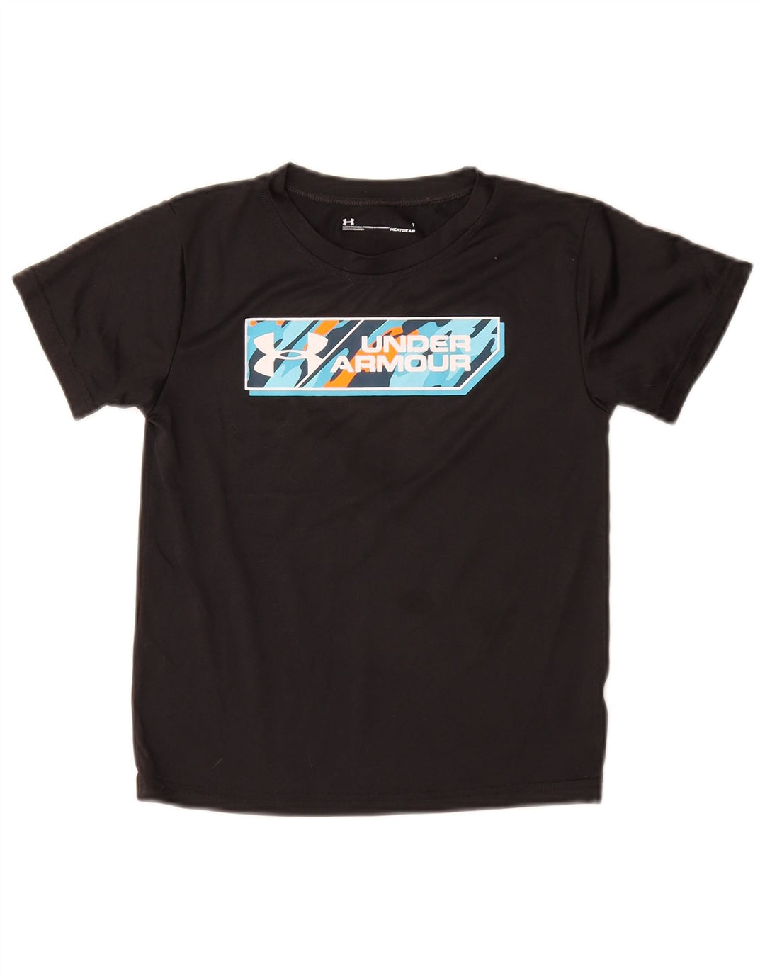 Camiseta gráfica UNDER ARMOUR Boys Heat Gear 6-7 anos preta