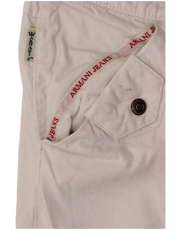 Bermuda feminina Armani W28 médio algodão branco