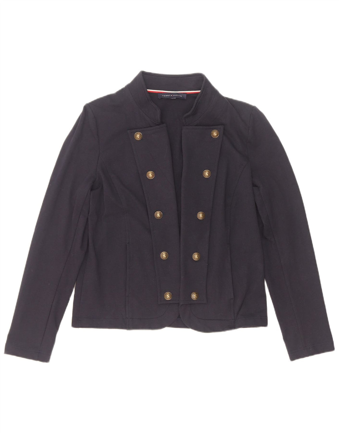 Jaqueta bomber feminina Tommy Hilfiger Reino Unido 14 algodão azul marinho médio