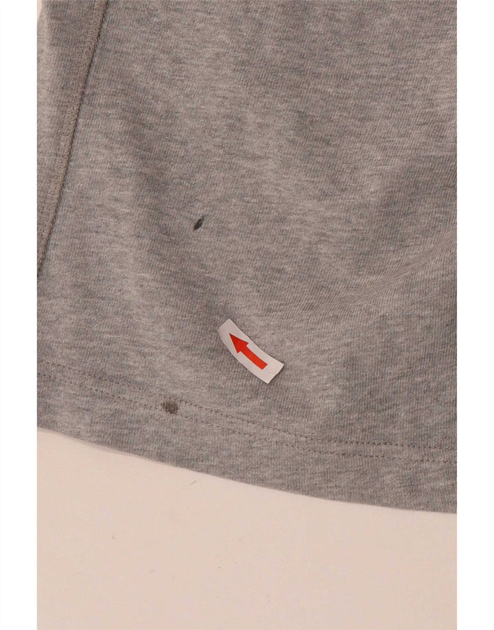 Nike Mens Sport Shorts Pequeno Algodão Cinza