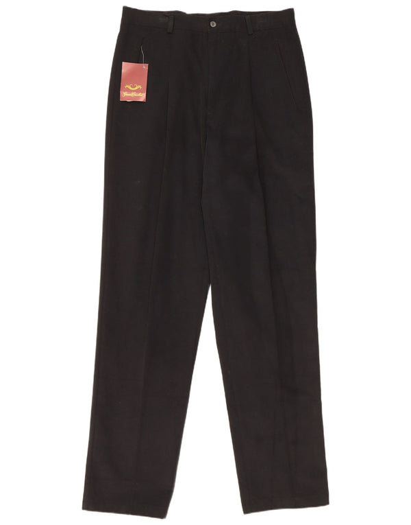 Calça Chino Masculina Vintage IT 50 Grande W32 L34 Algodão Preto