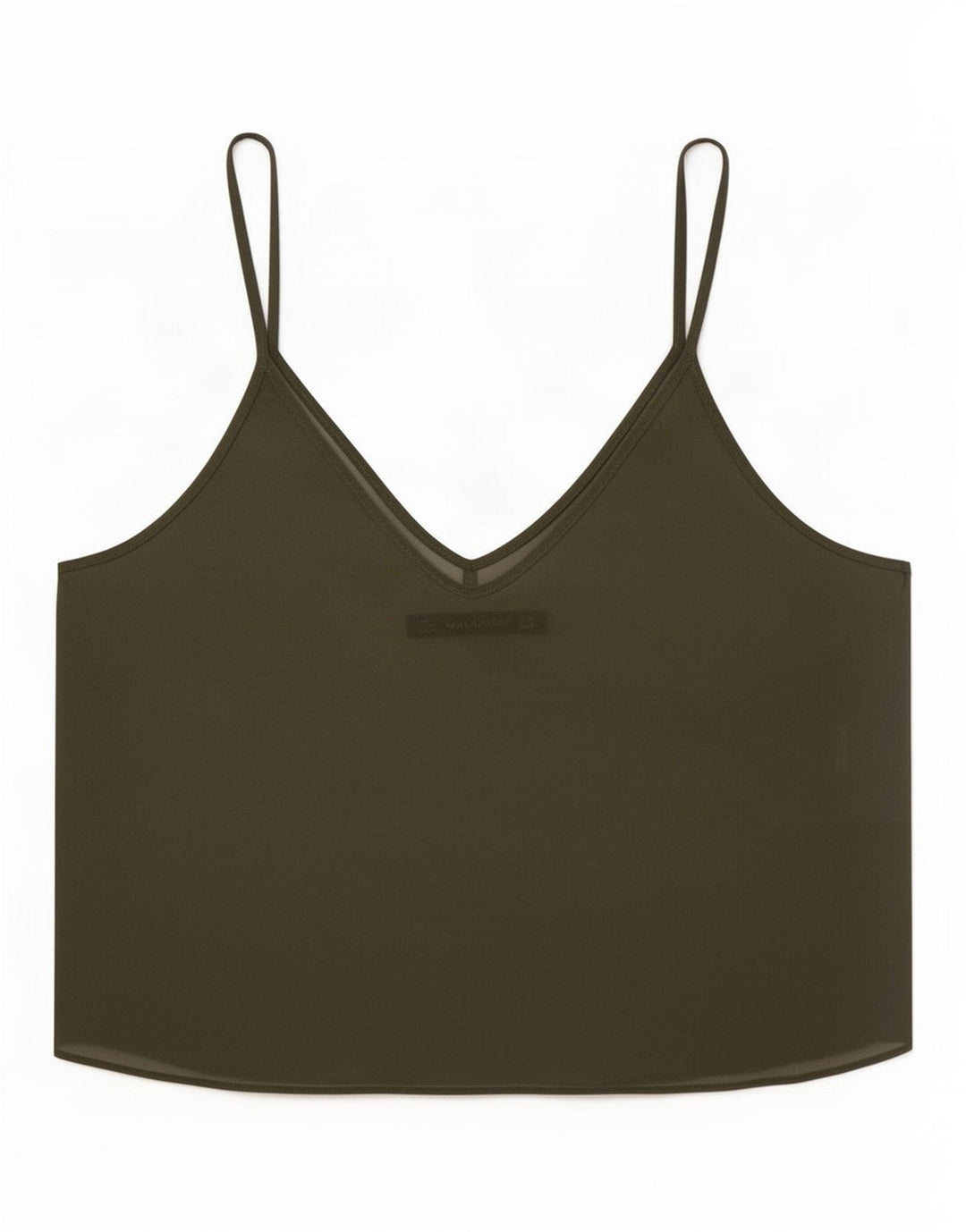 Zara Womens See Through Top Crop Reino Unido 12 Médio Caqui