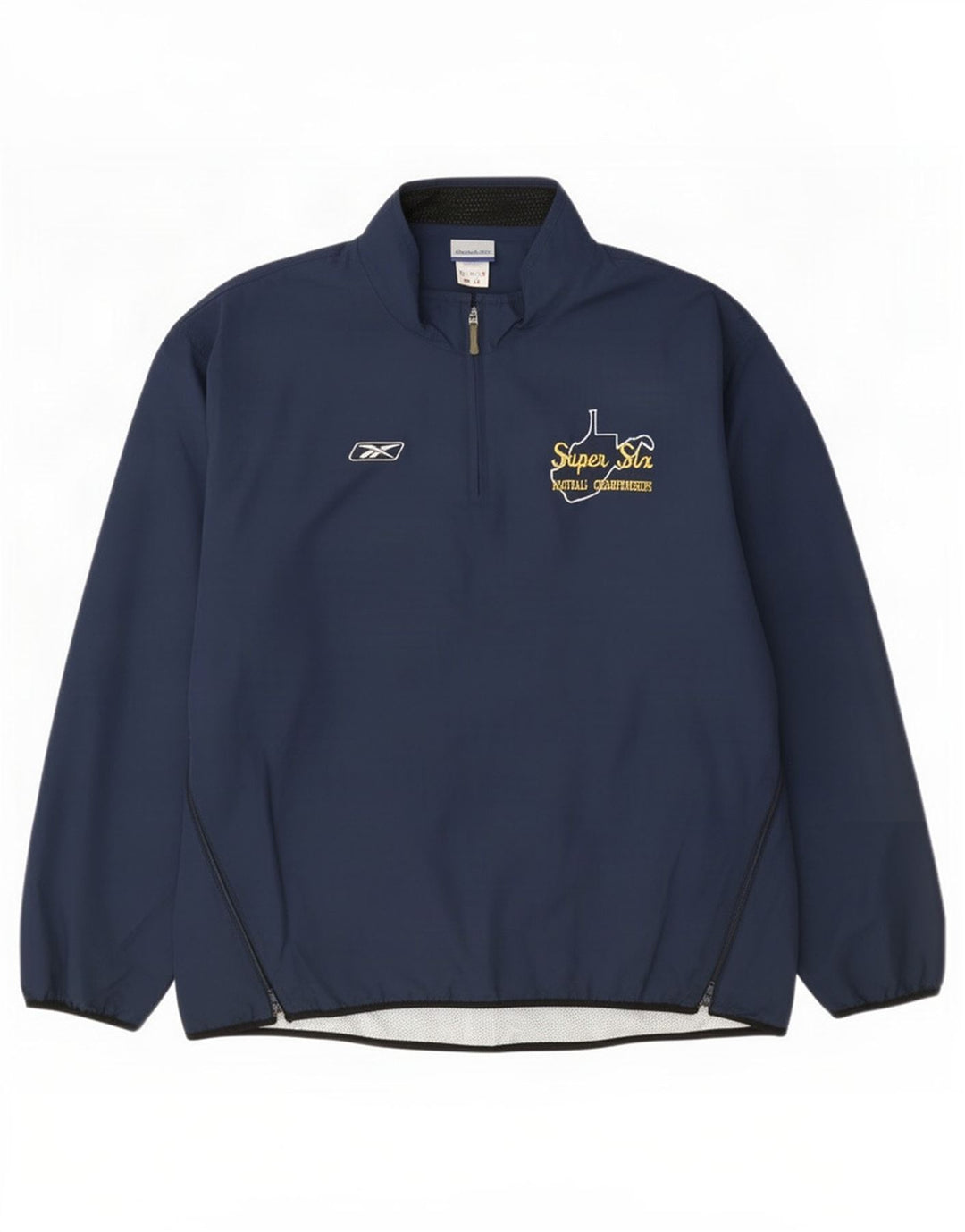 Jaqueta de chuva masculina Reebok UK 42 XL azul marinho poliéster