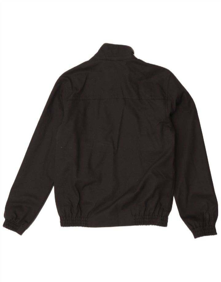 Jaqueta bomber masculina Lyle & Scott Reino Unido 36 algodão preto pequeno