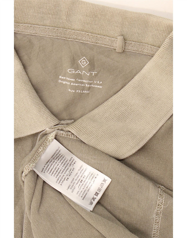 Camisa polo masculina GANT 2XL algodão cáqui