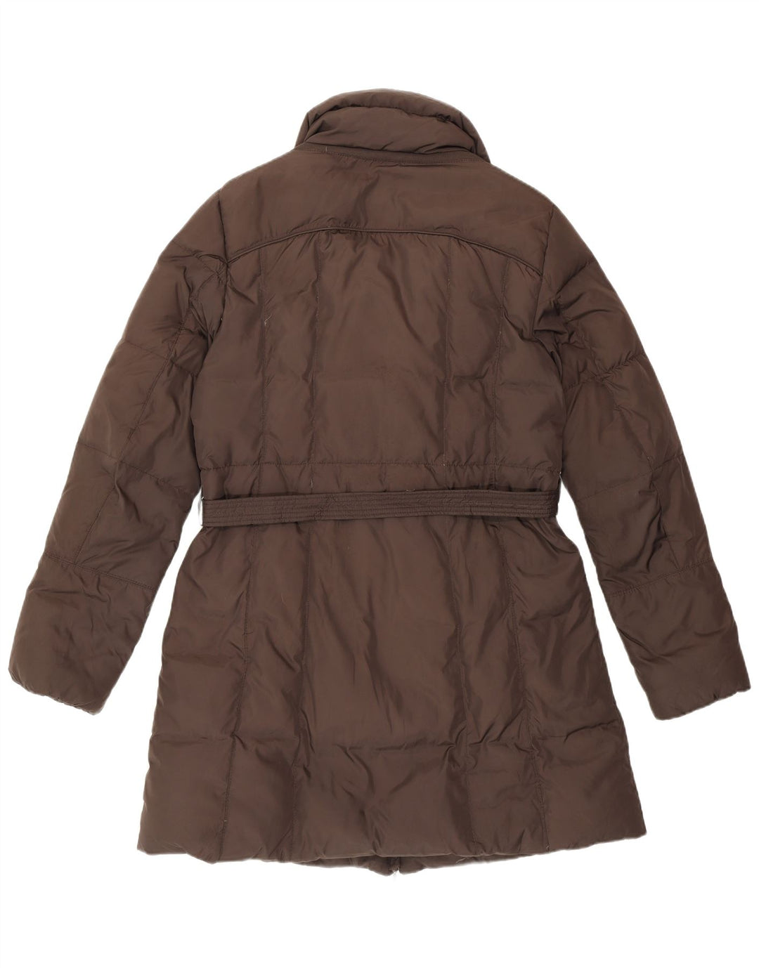 Casaco acolchoado feminino Geox UK 14 grande poliéster marrom
