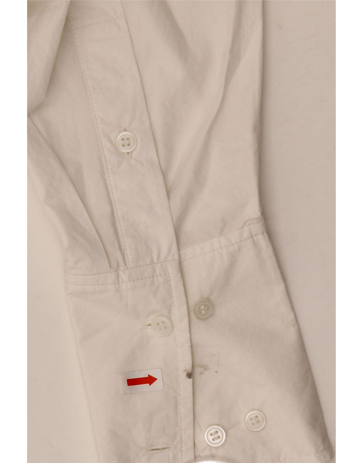 Cos Camisa Feminina Oversized EU 36 Pequeno Algodão Branco