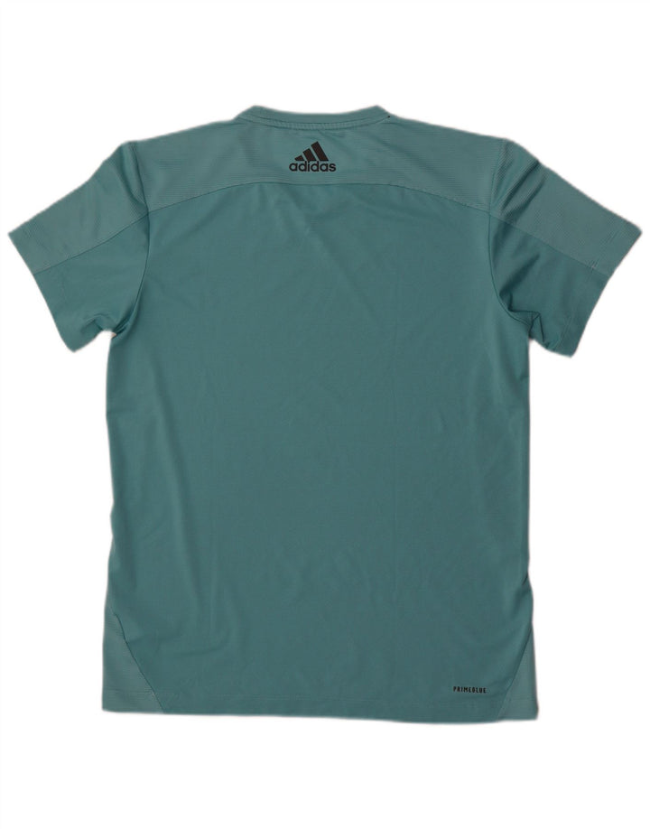 Camiseta Adidas Masculina Aeroready Graphic Top Médio Turquesa Poliéster