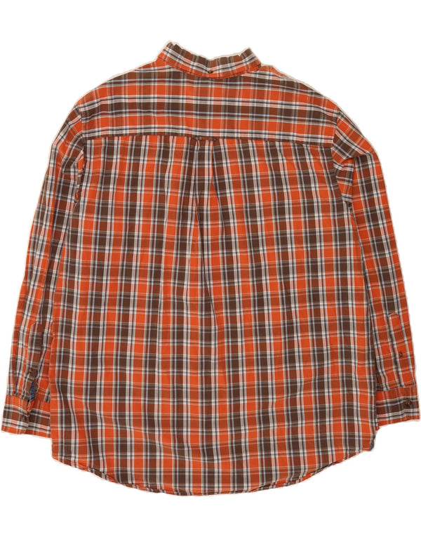 Camisa masculina IZOD 2XL algodão xadrez vermelho