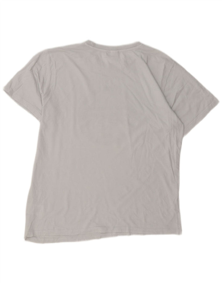 Camiseta gráfica masculina Sergio Tacchini Top XL algodão cinza