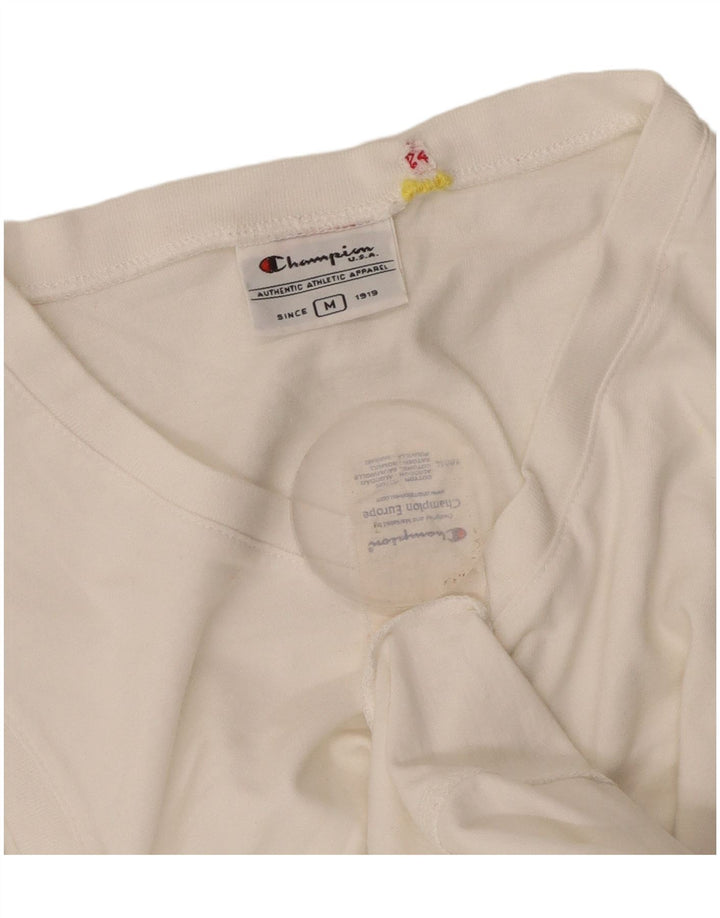 Colete gráfico feminino Champion UK 12 algodão branco médio