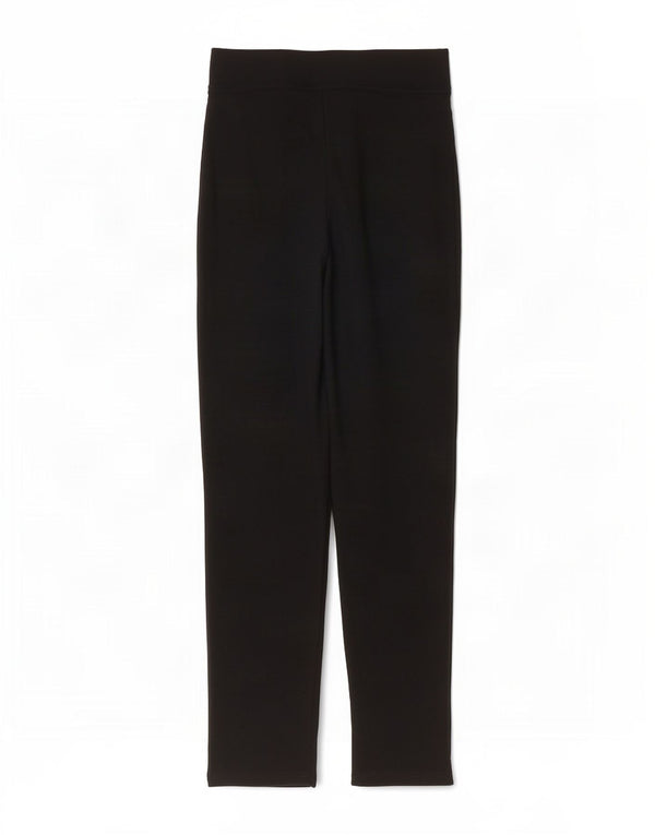 Calça feminina reta casual Marks & Spencer Reino Unido 6 XS W26 L27 preta