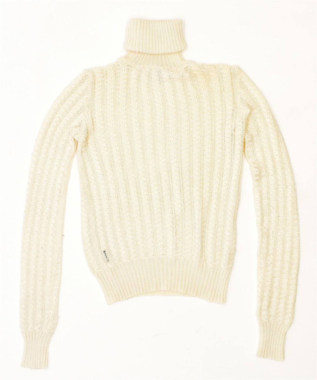 Suéter feminino ARMANI JEANS com gola redonda UE 40 médio off white