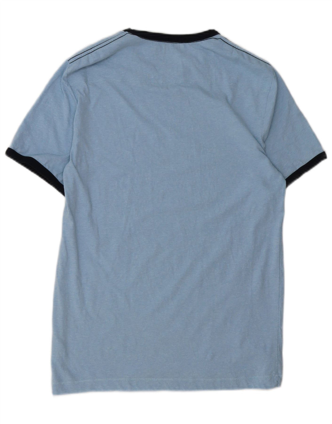Camiseta masculina FRENCH CONNECTION top pequeno algodão azul