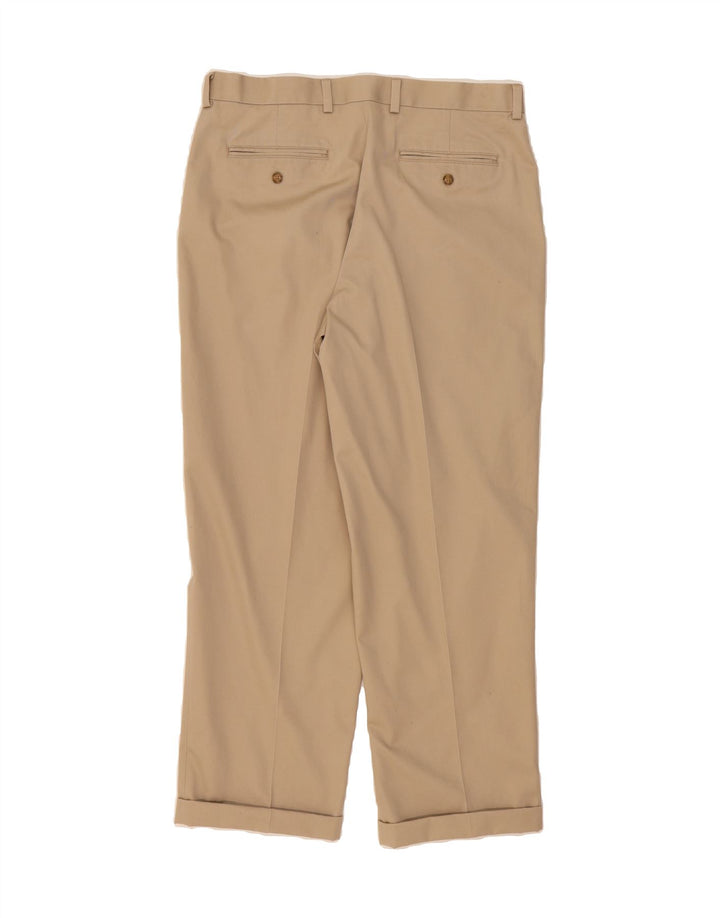 L.L.BEAN Mens Straight Chino Trousers W36 L30 Beige Cotton Vintage L.L.Bean and Second-Hand L.L.Bean from Messina Hembry 