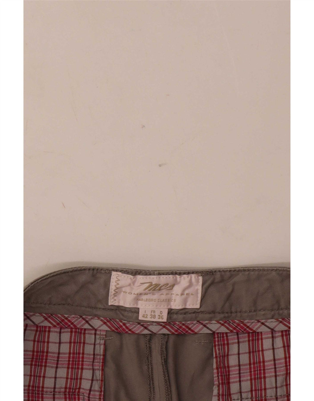 Shorts Chino Feminino Pegged Marlboro Classics IT 42 Médio W34 Cinza