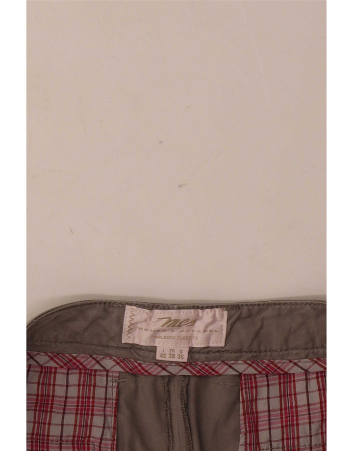 Shorts Chino Feminino Pegged Marlboro Classics IT 42 Médio W34 Cinza