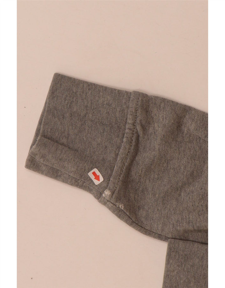 Tommy Hilfiger moletom masculino jumper pequeno algodão manchado cinza