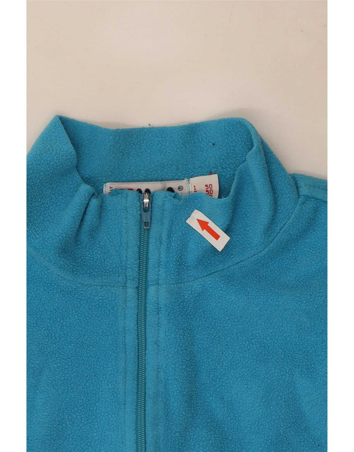 Fila Mens Zip Neck Fleece Jumper IT 50 Médio Azul
